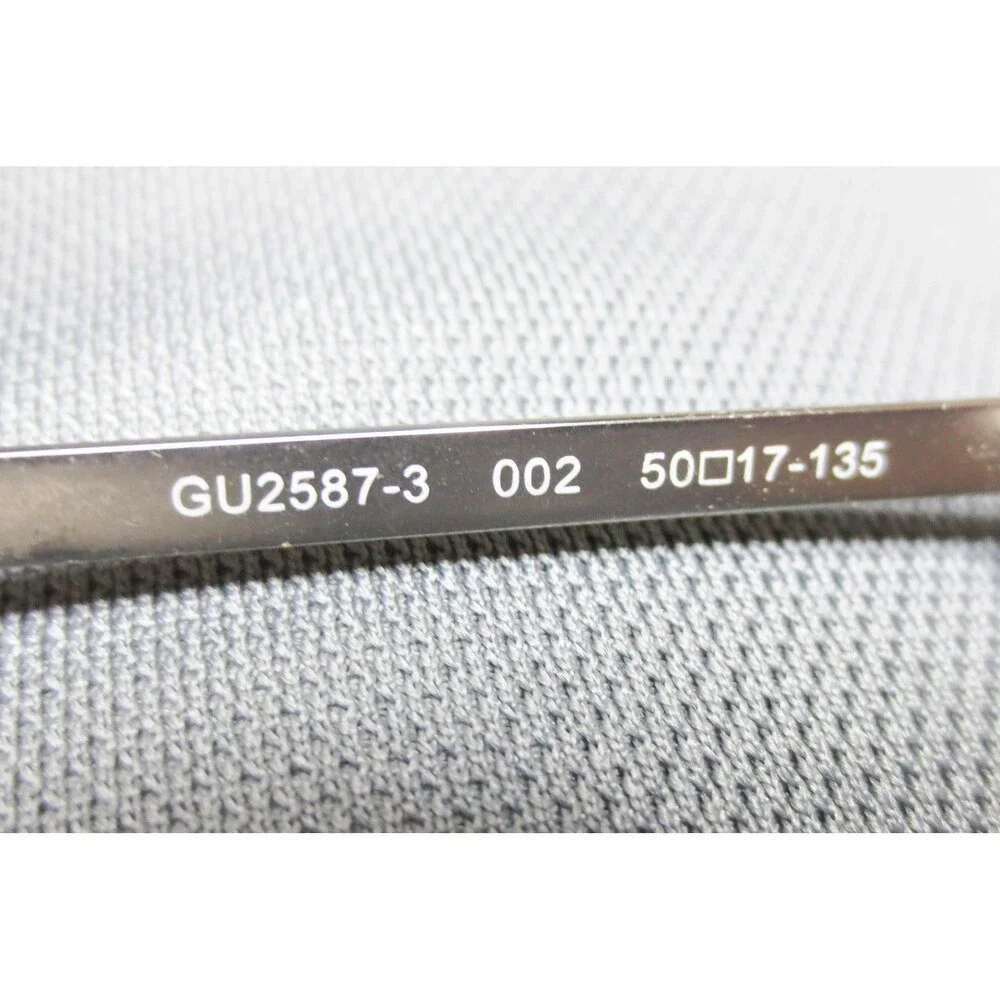 Guess GU2587-3 002 Black Silver Cat Eye Eyeglasses Frames 50-17-135 Womens